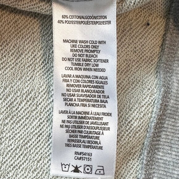 TOMMY HILFIGER Sport Crop Crew Neck Sweatshirt - Small‎ - Gray, navy, red  NWOT - Picture 7 of 7